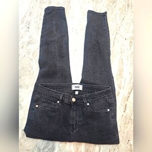 PAIGE Verdugo Ankle Jeans Black Crow Size 26 Skinny Stretch Denim
